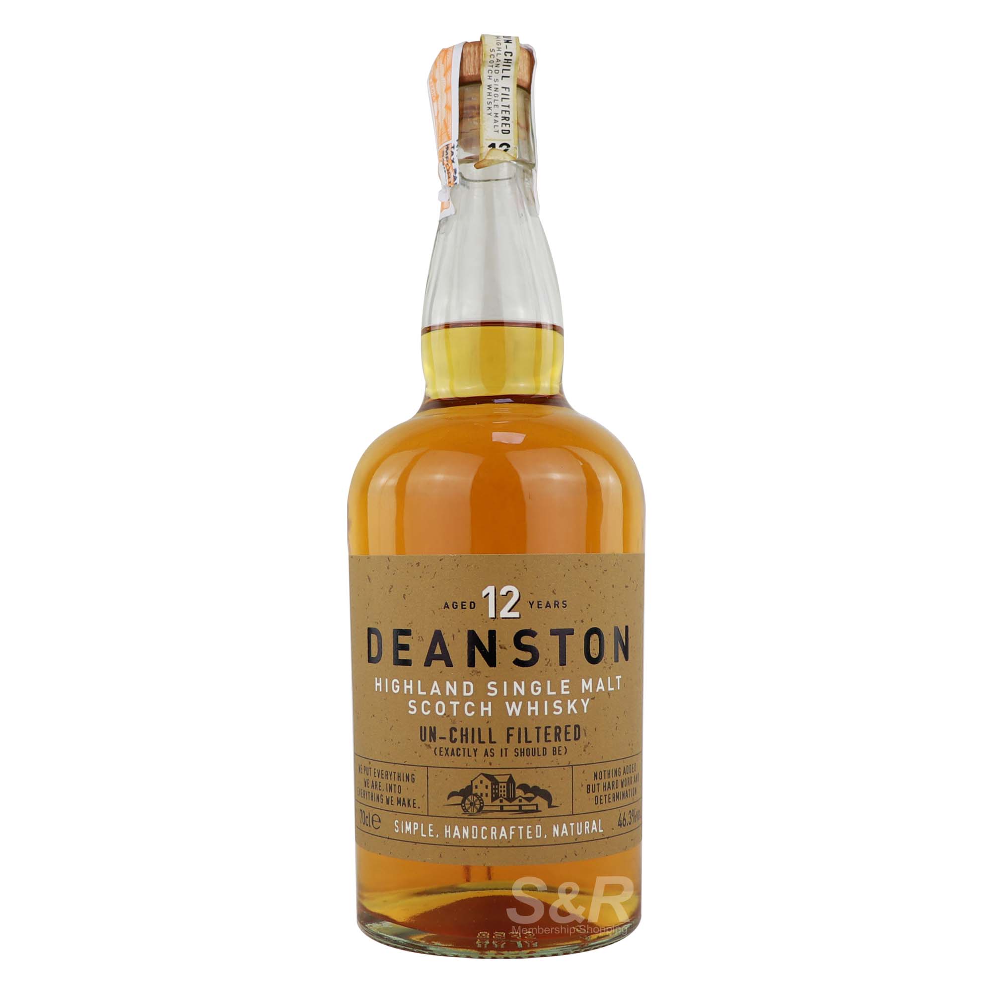 Deanston Aged 12 Years Highland Single Malt Scotch Whisky 700mL Deanston Aged 12 Years Highland Single Malt Scotch Whisky 700mL